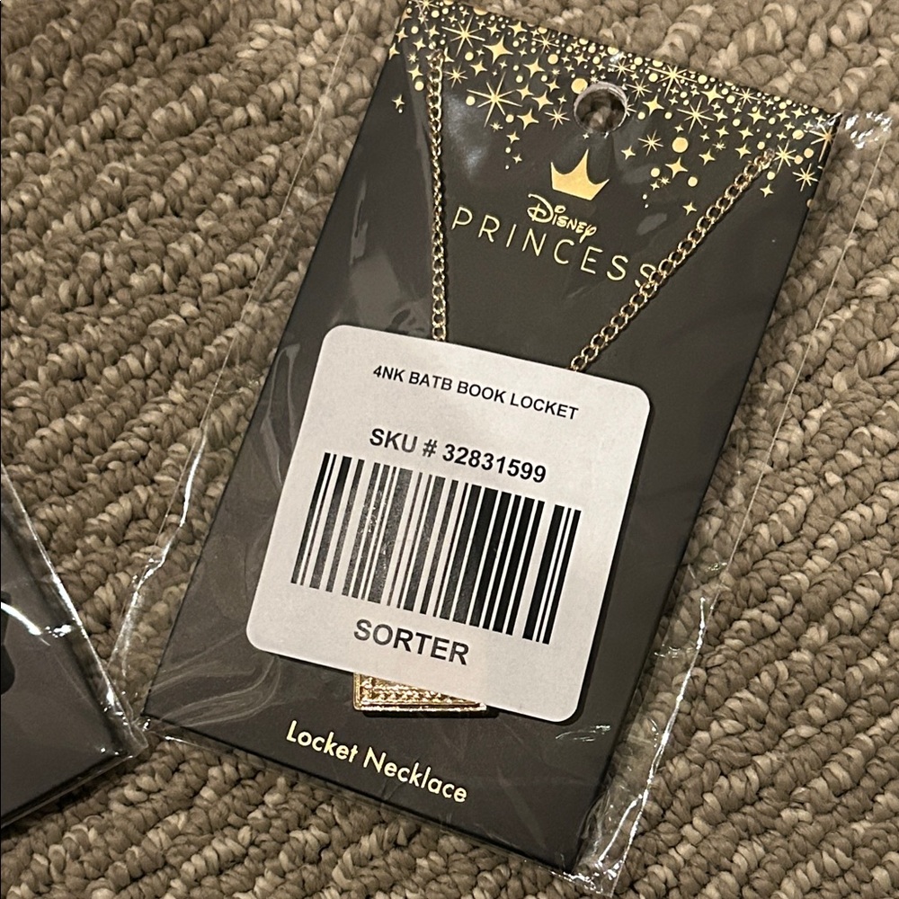 Beauty and the Beast Book Locket Necklace